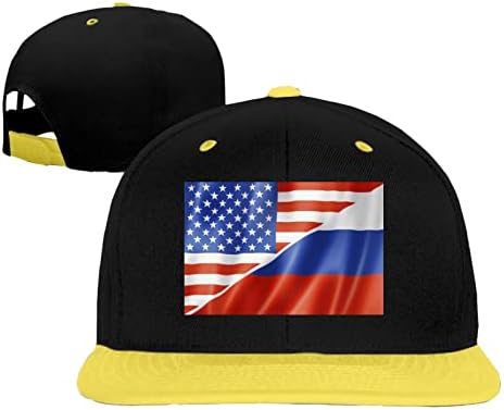 Руското знаме и Знаме на САЩ Хип-Хоп Шапки Шапки Момчета Момичета Бягащи Шапки Бейзболни Шапки