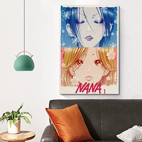 Плакат ШАХУ Аниме Нана за Спални Естетически Стенен Декор на Платното за монтаж на стена Арт Подарък 12x18 инча (30x45 см)