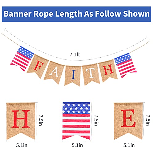 Tomacao /Комплект от 3 теми, Патриотичен Банер на Деня на Независимостта на 4 юли, САЩ, Банер от Зебло, Американски