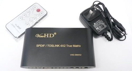 ViewHD SPDIF Оптичен/Коаксиален СтереоЦифро-Аналогов Стерео Аудио Конвертор Поддръжка на Едновременно 3.5 мм Слушалки + RCA