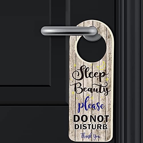 Табела Спящата Красавица с ЧЕТИРИ Орангутаните за входната врата, Закачалка на вратата, Двустранен, идеален