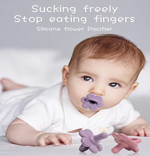 Детска зърното-комплект от 2 Успокояване на зърната-прорезывателей за новородени, Силиконова залъгалка-сажди хранително