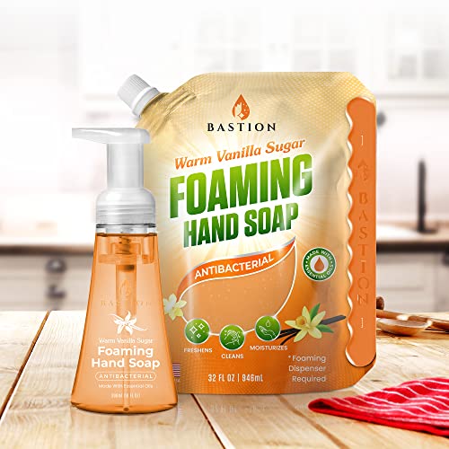 Пенящееся сапун за ръце Bastion - Пенка за измиване на ръцете, 32 грама, За вана и тяло, Комплект, Метод, Мишел, Младши
