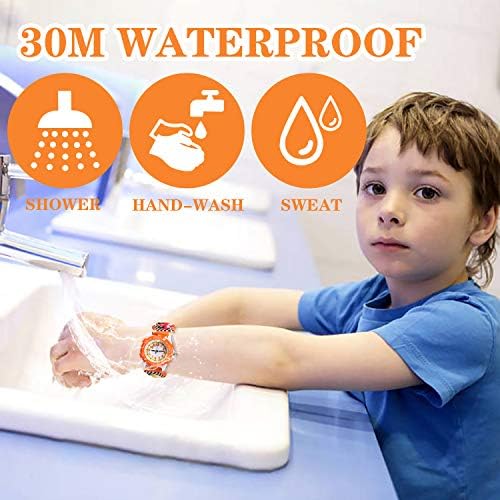 Водоустойчив детски часовници Детски Waterproof Watch, сладки мультяшные детски часовници на 3D с лесно разбираеми