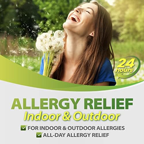 HealthA2Z® Средство от алергии | 60 таблетки | Цетиризин 10 mg | Алергии за цял ден | На закрито и на открито | с Лек