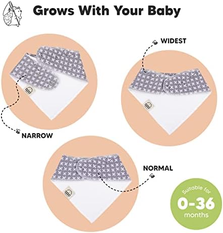 KeaBabies 10 x детски слюнявчиков-bandhan и 8 опаковки, органични бебешки нагрудников за момичета и момчета - Стилни