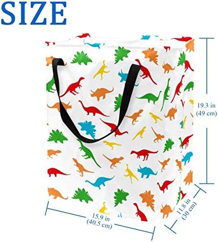 Кошници за бельо на Модел на Динозаврите, Водоустойчив Сгъваема Кошница за Дрехи с Дръжки за Детската стая в Общежитието на