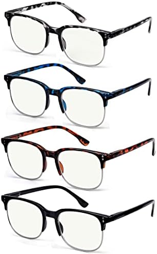 Eyekepper 4-Pack Прогресивно Многофокусные Очила за Четене С Блокиране на Синя Светлина за Жените И Мъжете, Мултифокална
