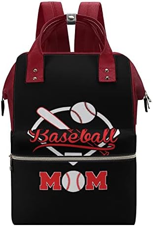 Бейзболна Чанта за Памперси на Мама Раница Водоустойчива Чанта За Майките Раница с Голям Капацитет