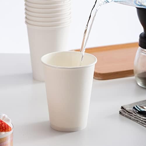 Хартиени чаши кафе на RACETOP 12 унции [500 опаковки], Картонени Чаши за Еднократна употреба, За горещо кафе, Са