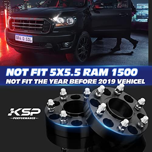 Джанти проставки KSP 6X5,5 за Ram 1500 2019-2022, 1,5 (38 мм), истинска Фалшиви буш, Центрическая уплътнител за гуми с диаметър