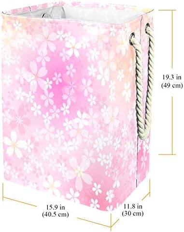 Количка за Бельо с Цветя Модел Unicey Cherry Blossom Сгъваема Кошница за Съхранение на Детска Кошница