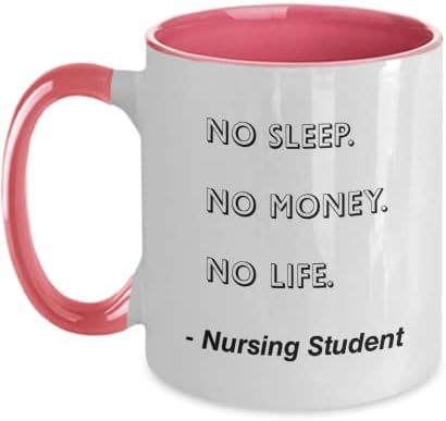 Студентка-медицинска сестра Выспалась. Няма пари. Няма Живот. Идеята е Смешно подарък Студент-медицинска Сестра За