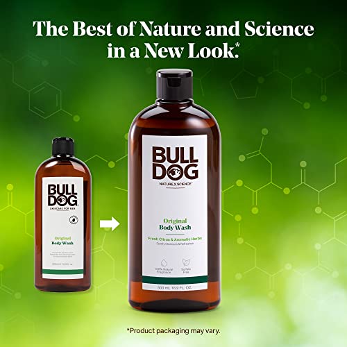 Средство за грижа за кожата и тялото за мъже Bulldog, Оригинал, 16,9 течни унции