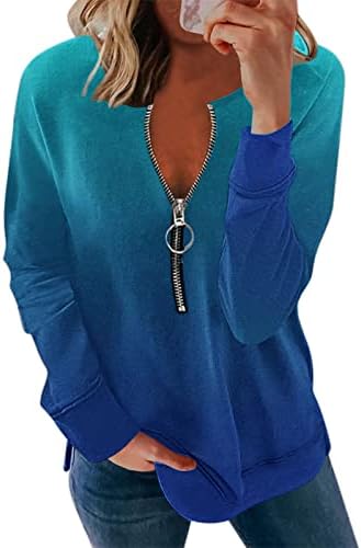 Hoody За жени, Блуза-Туника с цип, която може да се носи с Гамаши, Тениска, Свободни Тениски, Блуза, Блузи, Градинска