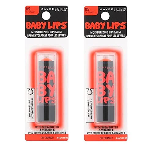 Опаковка от 2-те хидратиращи балсами за устни Maybelline Baby Lips, За! Оранжев 85