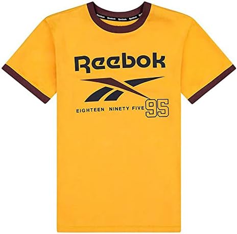 Класическа тениска с кръгло деколте и логото на Reebok Boys с къс ръкав