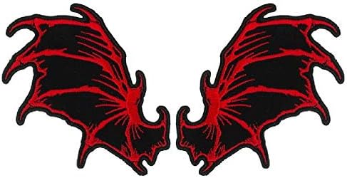 Нашивка Криле на прилеп - Пеперуда с шарени Лястовича опашка, топлинно запечатване основата от вискоза с висока дърворезба