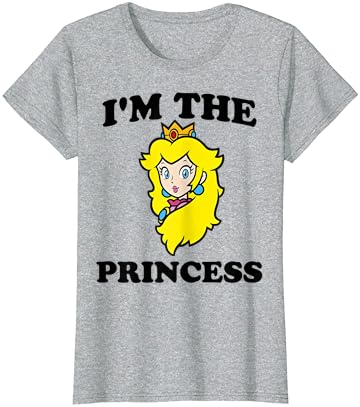 Тениска на Супер Марио и Принцеса Праскова I ' m The Princess С изстрел в главата