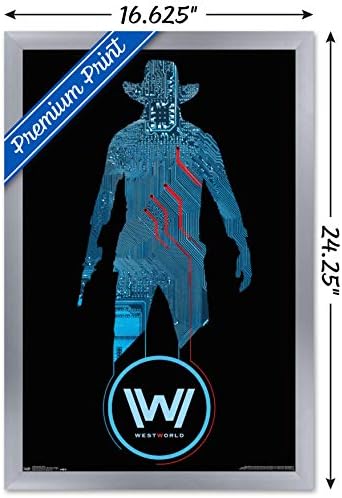 Trends International Westworld - Черен Стенен плакат, 22.375 x 34, Комплект плакати и клипове