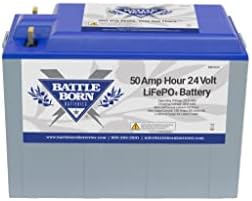 Батерия дълбоко цикъл Battle Born LiFePO4 - 50Ah 24v с вградена акумулаторна батерия дълбоко цикъл BMS - 3000-5000 - идеален