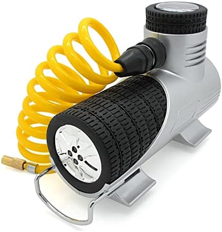 Портативен въздушен компресор 12v - Въздушна помпа за изпомпване на автомобилни гуми С калъф за носене - Манометър 100 паунда