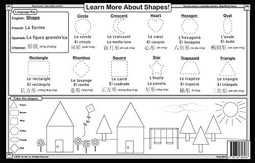 Развитие на салфетка Детенце Talk Learn Shapes and Draw за деца, която може да се мие и да се използва дълго време