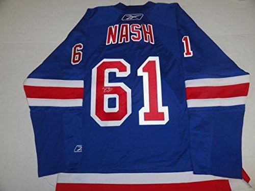 Рик Неш подписа, Лицензирани за Домашна фанелката на Ню Йорк Рейнджърс на Купа Стенли 2014 - Тениски НХЛ с автограф