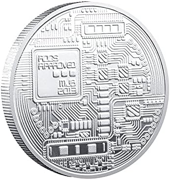 Възпоменателна Монета Биткоин Двустранен Боя Монета На Иконата На Виртуална Монета Подарък Колекция Реплика За