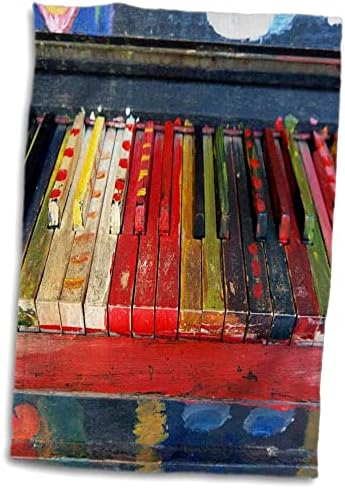 Триизмерна музика - Изображението ръчно рисувани клавиши на пиано и Кърпи за тяло (twl-255462-2)