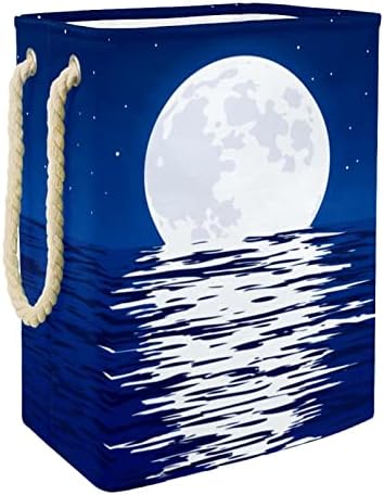 Кошница за дрехи с шарките на морската Луната С Дръжки, Голяма Сгъваема Кошница За съхранение, Детска Стая, Органайзер за дома,