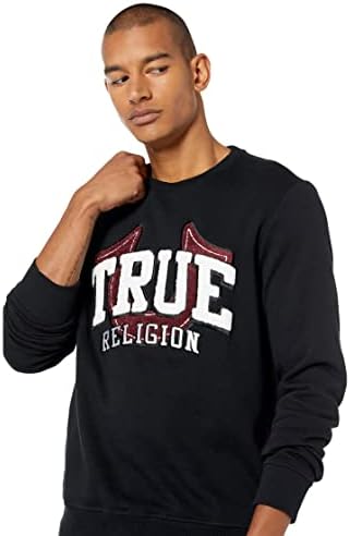 Мъжки hoody с логото на Истинската Религия от шенилна True Religion