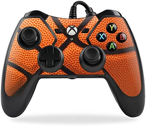 Кожата MightySkins, съвместима с PowerA Pro Ex, калъф за контролера на Xbox One, опаковка, етикет, скинове за баскетбол