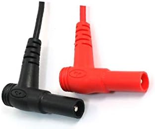 Мултицет X-DREE Правоъгълен Изпитване на кабел тип Банан с щипка Алигатор 3,3 ft 1 m Двойка (Cavo prova di за мултицет