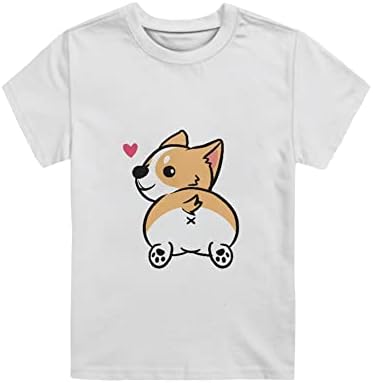WELLFLYHOM/ Тениска за момчета и Момичета, Детска Тениска с къс ръкав и кръгло деколте, Летни Потници За Активна