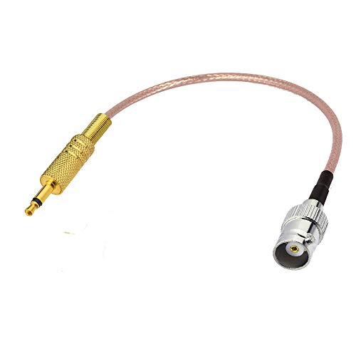 RedYutou BNC Конектор 3,5 мм (1/8 ) Моно TS Стерео Plug Штекерный Коаксиален аудио кабел 50 Ома 12 инча