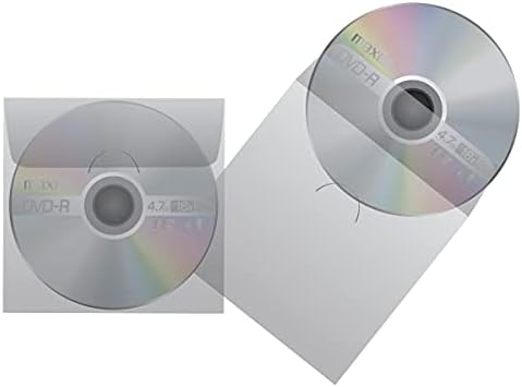 Прозрачни калъфи за съхранение на CD / DVD Maxell (50 опаковки)