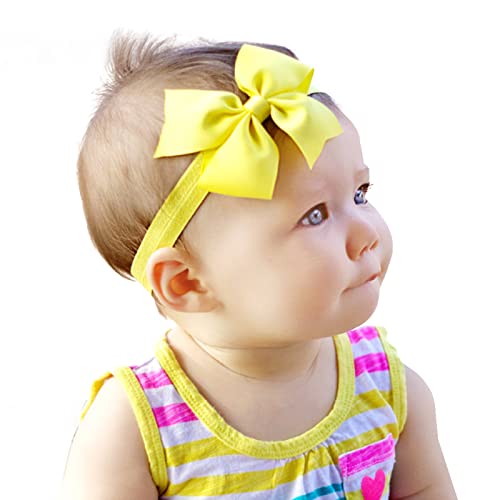 Xansema 2 бр., превръзка на главата с лък за малки момичета, еластична превръзка на главата за новородени деца, аксесоари