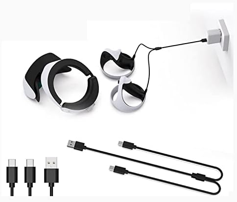 Комплект за зареждане на контролера за зарядното устройство PS VR2, Кабел и скоба, кабел Кабел за зареждане 2-в-1