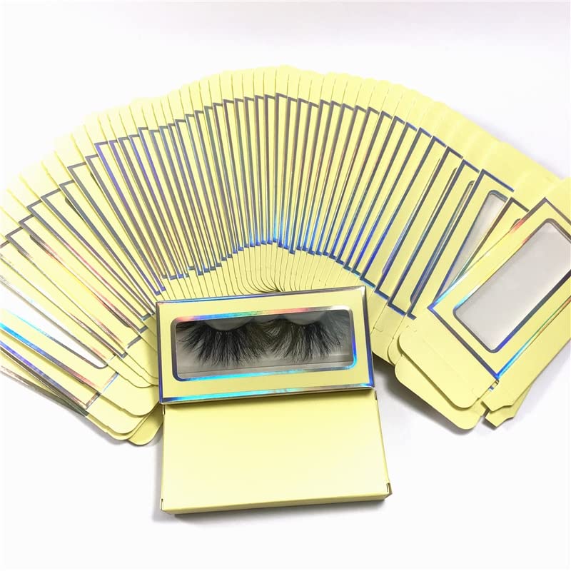 Кутия за опаковане на хартиени мигли, кутии за мигли, опаковане лента за мигли, празен калъф (Цвят: 25, Размер: 100