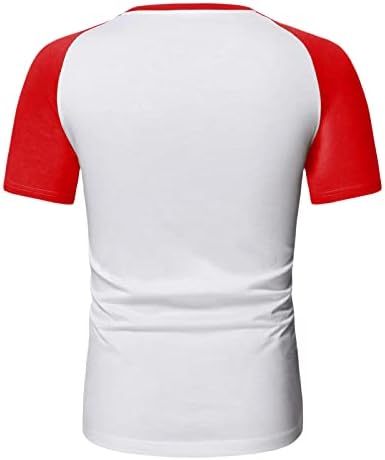 ZDDO/ мъжки тениски в стил мозайка с цветен блок, къс ръкав, летни младежки Спортни спортни Панталони Основни ежедневни Тениски