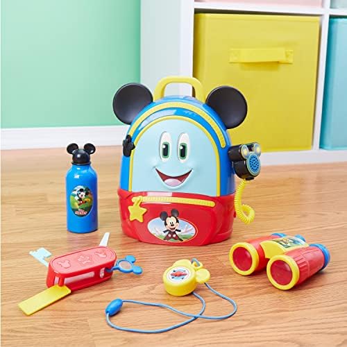 Раница Disney Junior Mickey Mouse Funhouse Приключения, Определени за ролеви игри от 5 теми с световыми и Звукови аксесоари,