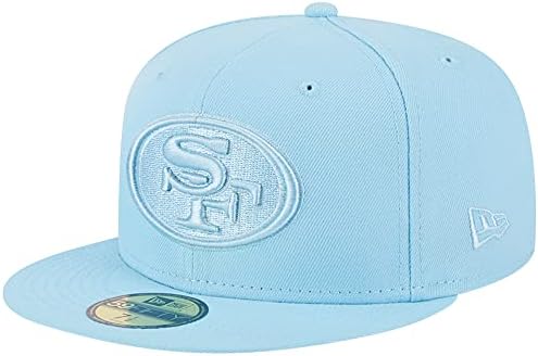 Мъжки светло Синя шапка New Era San Francisco 49ers Color Pack Brights 59FIFTY Приталенного силует