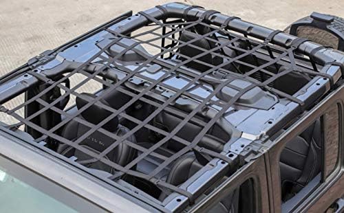 Висококачествен Черен Многофункционален Текстилен Авто Хамак На покрива, Авто Нощни Мрежест джоб за съхранение на Jeep Wrangler