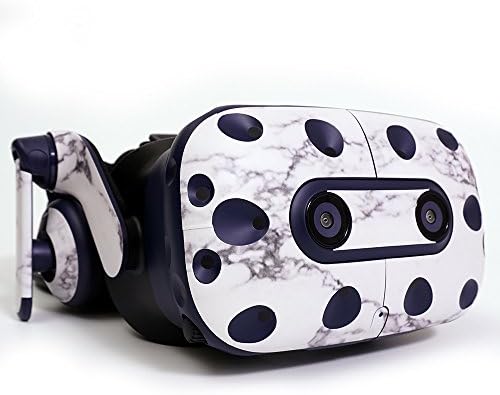 Кожата MightySkins, съвместим със слушалки на виртуална реалност HTC VIVE Pro - Обикновен нежно-синьо | Защитно, здрава и уникална