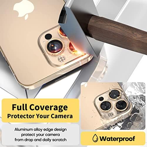 [3ШТ + 1 Installer] Защитно фолио за обектива на камерата GGMOCA за iPhone 13 Pro Max (6,7 инча) iPhone 13 Pro (6,1 инча),