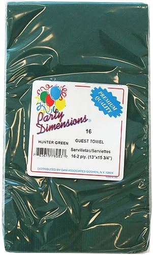 Кърпа за гости Party Dimensions Хънтър, 16 броя, Зелени