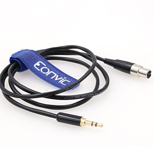 Eonvic 3,5 мм 1/8 Plug TRS до 3-номера за контакт Аудиокабелю Mini-XLR за слушалки AKG/Zoom f8