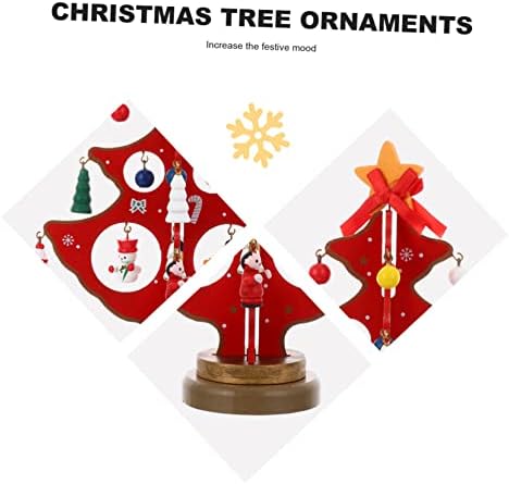 Holibanna Дървена Коледно Дърво Artificiales para Статуя Декор Mesa para De Мини Бор Малка Коледна Елха САМ Занаят Коледно Дърво, Коледни Аксесоари Мини