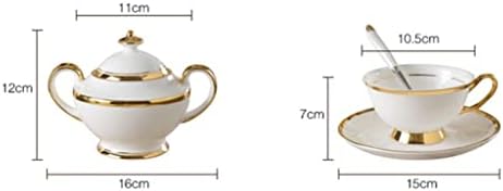 Чай от костен порцелан със златна инкрустация LKYBOA, керамични кафе услуга в европейски стил, порцелан чаена чаша, чайник,